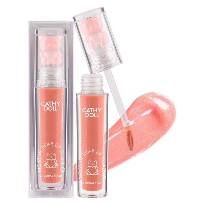 Moistful Bear Lip Glaze 03 Coral Flash - Image 1