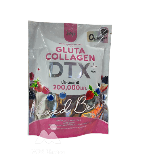 8859690401213 Gluta Collagen DTX Mixed Berry Fiber 0% Sugar Added - Image 1