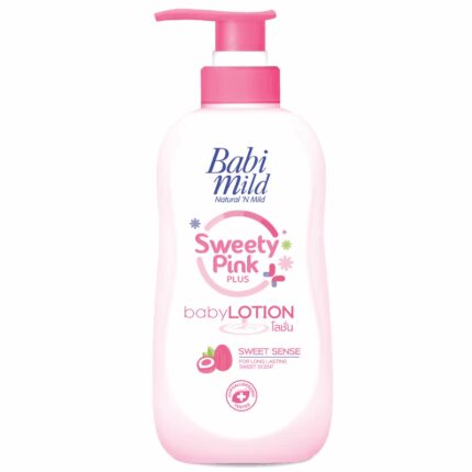 BABI MILD SWEETY PINK ORGANIC BABY LOTION 350ML