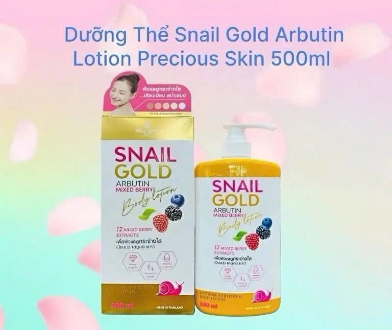 8859690410833 لوشن للجسم سنايل جولد أربوتين ميكس بيري - 500 مل - الصورة 1