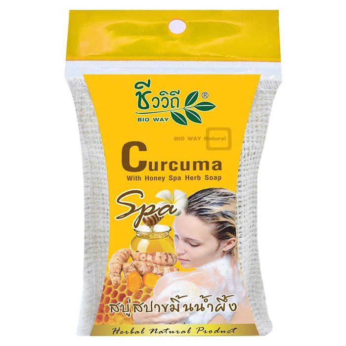 8858845301088 بيواي صابون سبا ، تركيبة الكركم والعسل، 75 جرام. - الصورة 1