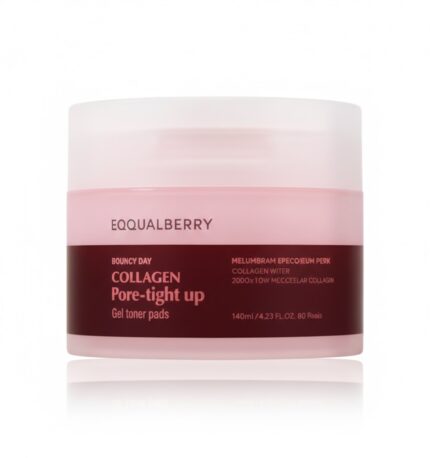 Eqqualberry Collagen Pore-Tight Up Gel Toner Pads 140Ml/60Pads